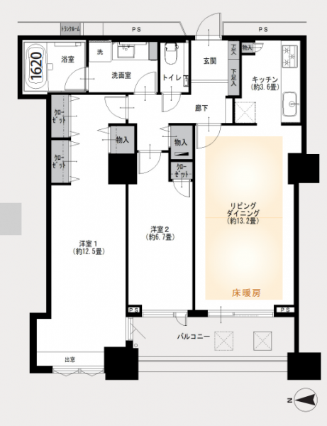【間取り:2LDK】