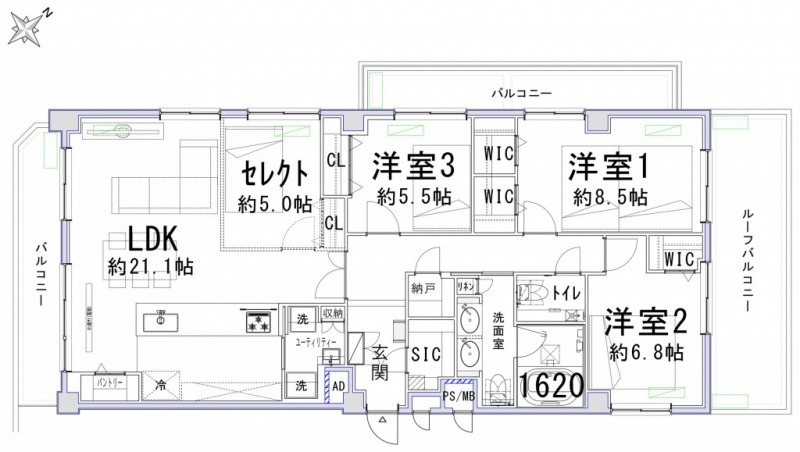 【間取り：4LDK】無料で3LDKと4LDKの間取り変更が可能です。お客様のニーズに合わせてご希望の間取りをお選びください。