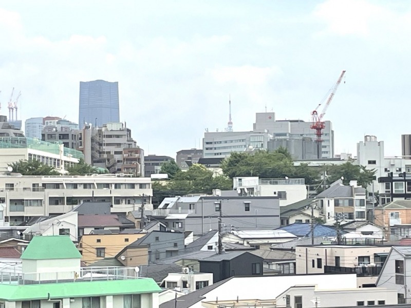 【住戸からの眺望】奥には、麻布台ヒルズや東京タワーも望める眺望です。