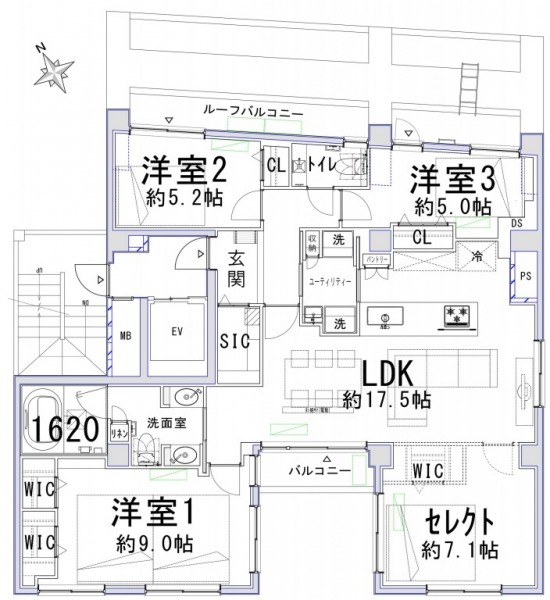 【間取り:4LDK】無料で2LDKと3LDKの間取り変更が可能です。お客様のニーズに合わせてご希望の間取りをお選びください。