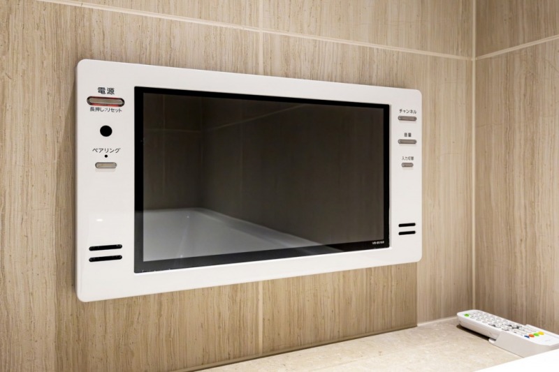 【浴室:テレビ】また浴室テレビもあり、癒しと寛ぎの時間を満喫できます。