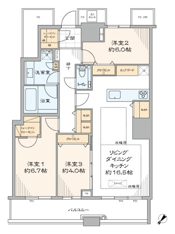 THE TOKYO TOWERS MID TOWER49階の中古リノベーション物件情報｜東京都