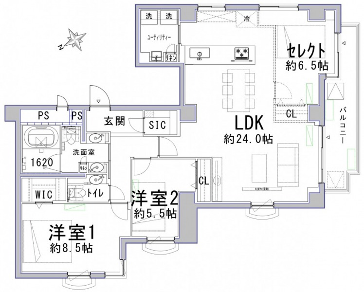 【間取り：3LDK】無料で2LDKと3LDKの間取り変更が可能です。お客様のニーズに合わせてご希望の間取りをお選びください。