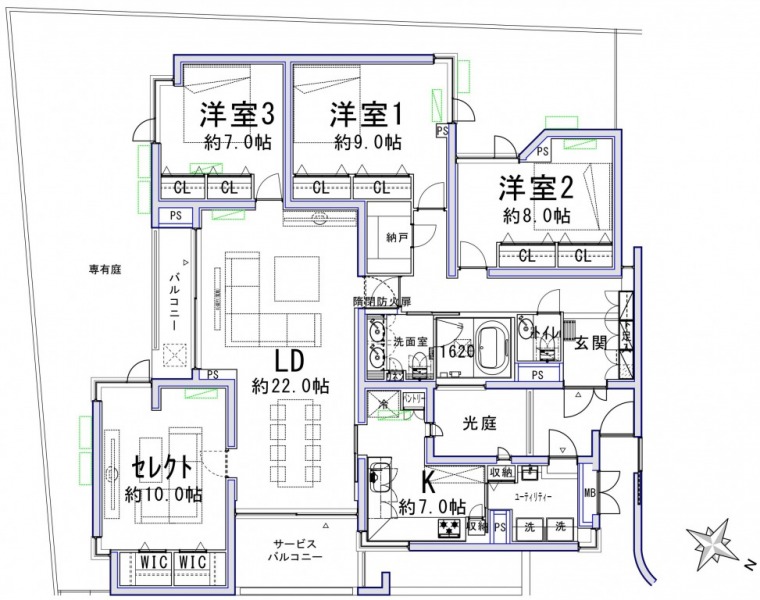 【間取り:4LDK】無料で3LDKと4LDKの間取り変更が可能です。お客様のニーズに合わせてご希望の間取りをお選びください。