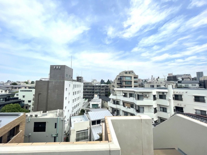 【住戸からの眺望】都心らしい景色ですが、高層の建物は少なく、開放感のある眺望です。
