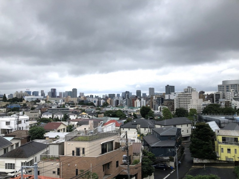 【住戸からの眺望】こちらは恵比寿方面が一望でき、奥には高層ビル群と広い空を仰げる爽快な眺望です。