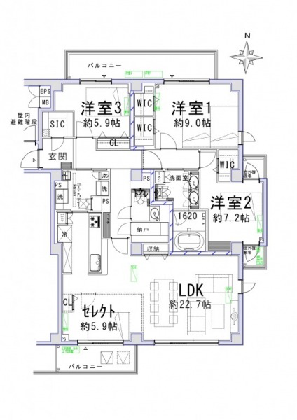 【間取り：4LDK】無料で3LDKと4LDKの間取り変更が可能です。お客様のニーズに合わせてご希望の間取りをお選びください。