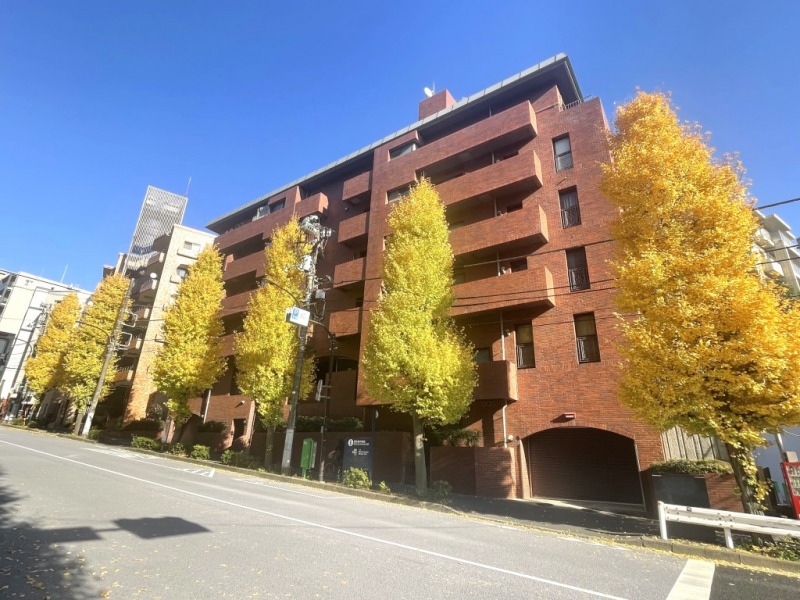 【外観】レンガ調タイル張りで重厚感を漂わせるヴィンテージフォルムが印象的な外観です。「常盤松御用邸」近傍の閑静な高台に位置し、緑豊かな邸宅街の一角に立地。「表参道」駅を最寄りに、銀座・千代田・半蔵門線を自在に利用可能です。さらに「青山高樹町」バス停も至近で、「六本木ヒルズ」方面や「赤坂見附」駅方面が行き来しやすくなっています。骨董通りや表参道界隈のファッション・グルメ施設が徒歩圏で、青山・南青山エリアの洗練された店舗群を日常にできます。「青南小学校」も徒歩圏、加えて緑地・公園施設も点在し、都会の中でも潤いのある暮らしが愉しめます。