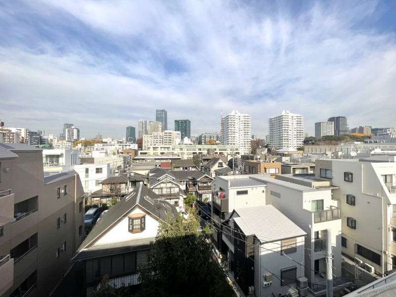 【住戸からの眺望】近接する高層ビルなどは無く、開けており、麻布台ヒルズの方まで見渡せます。