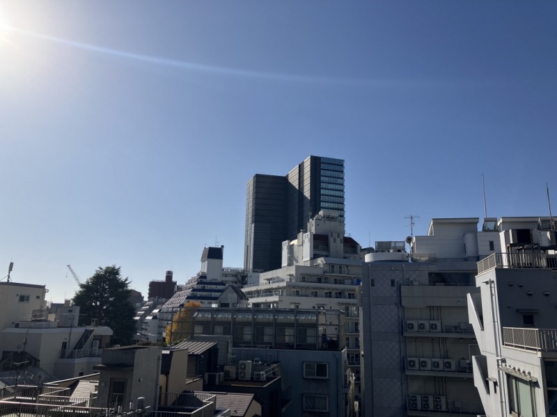 【住戸からの眺望】進化し続ける都会の街並みは、開放感もあり、広い空を仰げる眺望です。