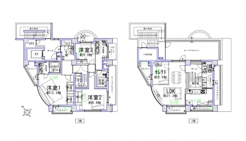 【間取り:4LDK】無料で3LDKと4LDKの間取り変更が可能です。お客様のニーズに合わせてご希望の間取りをお選びください。約26.8帖のリビングダイニングキッチンを約21.3帖のリビングダイニングキッチンと約5.0帖のクローゼット付きの洋室に分けることもできます。