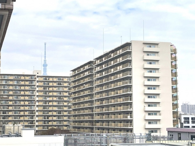 【住戸からの眺望】東京スカイツリーも覗かせています。