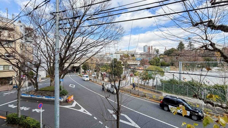 【住戸からの眺望】眼前は広々とした「みなみもと町公園」の豊かな緑が広がり開放感があり、広い空も仰げる爽快な眺望です。