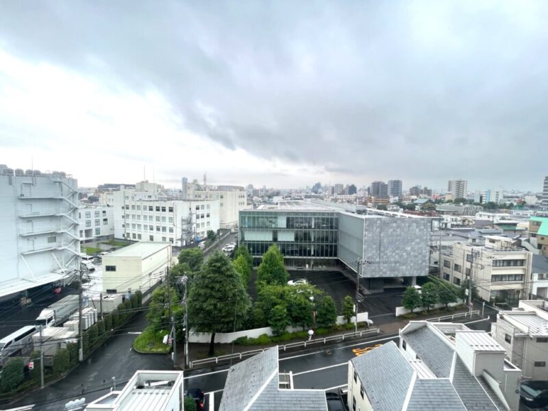 【住戸からの眺望】周辺は低層の建物も多く開放感もあり、緑も豊かで広い空も仰げる眺望です。