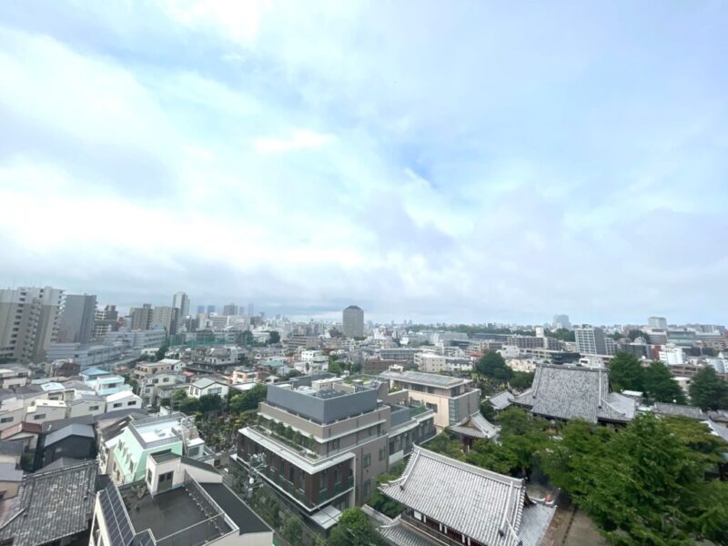 【住戸からの眺望】広い空のブルーと街に点在するグリーンのコントラストが美しい眺望です。夜は一面に広がる灯りの美しい夜景も愉しめます。