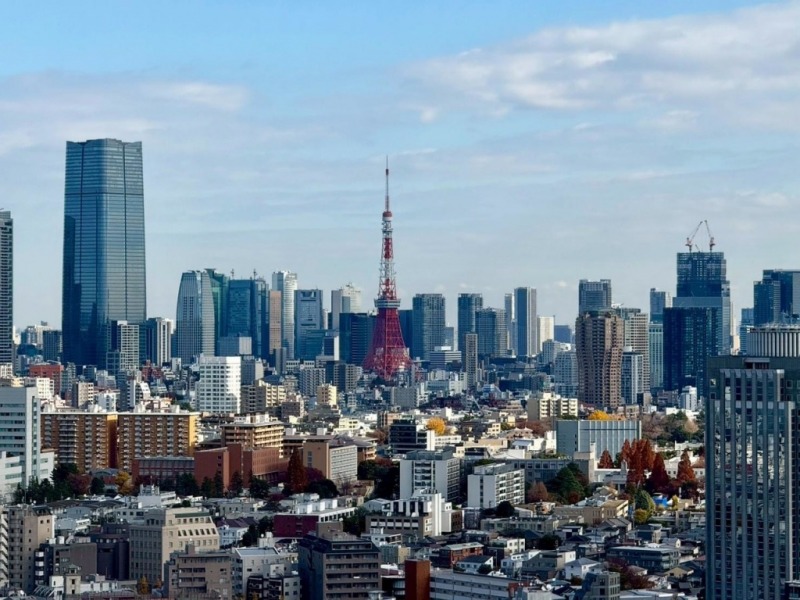 【住戸からの眺望】東京タワーをアクセントに港区を一望でき、高層ビルが建ち並ぶ都心部の壮観な景色を手中に収めることができる存分なステータス。