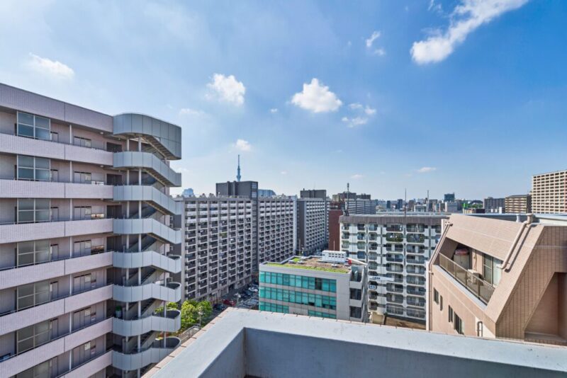 【住戸からの眺望】東京スカイツリーも望めます。