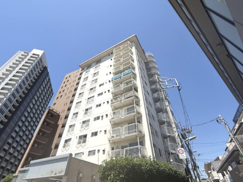 【外観】アールの効いた格子の手摺がレトロモダンな、ホワイト×ブラウンの外観。駅近の利便性の高いアーバンレジデンス。1971年8月築、大成建設施工、トーメン旧分譲の地上11階建、総戸数67戸のヴィンテージマンションです。「大井町」駅・「青物横丁」駅まで徒歩5分。JR京浜東北線・東急大井町線・りんかい線・京急本線が利用でき、品川方面や都心各所へのアクセスに便利です。大井町駅周辺にはショッピング施設や飲食店、スーパーやドラッグストアなど日常の買い物に便利な店舗が集積。昔ながらの商店街も身近で、都会の利便性と下町情緒を楽しめ、買い物から外食まで徒歩圏の生活利便性の高いエリア。通勤・通学から日常の暮らしまで快適です。緑豊かな「大井町公園」や「鮫洲運動公園」も身近で都心に居ながら自然も感じられます。教育施設、医療施設も周辺に点在し、安心感のある住環境です。
