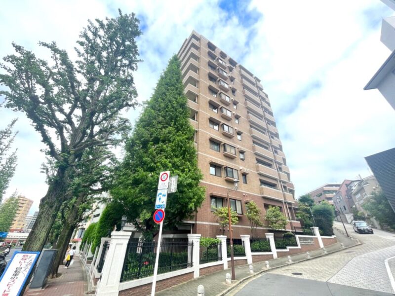 【外観】プラチナ通り沿いの緑豊かな街並みに映える、レンガ色の外壁と石塀が印象的。欧風邸宅を思わせる格調高い佇まいが魅力です。1998年3月築、前田建設工業施工、丸紅旧分譲の地上14階建、総戸数71戸のレジデンス。「白金台」駅から南北線・三田線を利用でき、「広尾」駅からは日比谷線を利用可能です。目黒・恵比寿方面へもアクセスしやすく、都心を自在に移動できる交通環境です。プラチナ通りを中心に、上質なレストランやカフェ、ショップが点在する白金エリア。「恵比寿ガーデンプレイス」も徒歩圏です。日常の買い物施設も徒歩圏に揃い利便性と落ち着いた住環境をバランスよく享受できます。緑豊かな白金の街並みに加え、「東京都庭園美術館」や「自然教育園」などの潤いあるスポットも身近です。医療面では「東京大学医科学研究所附属病院」や「東京都立広尾病院」などが周辺にあり、安心感のある環境です。白金の丘学園を通学区域とし、教育環境にも配慮された立地です。都心にありながら穏やかな暮らしを育めます。