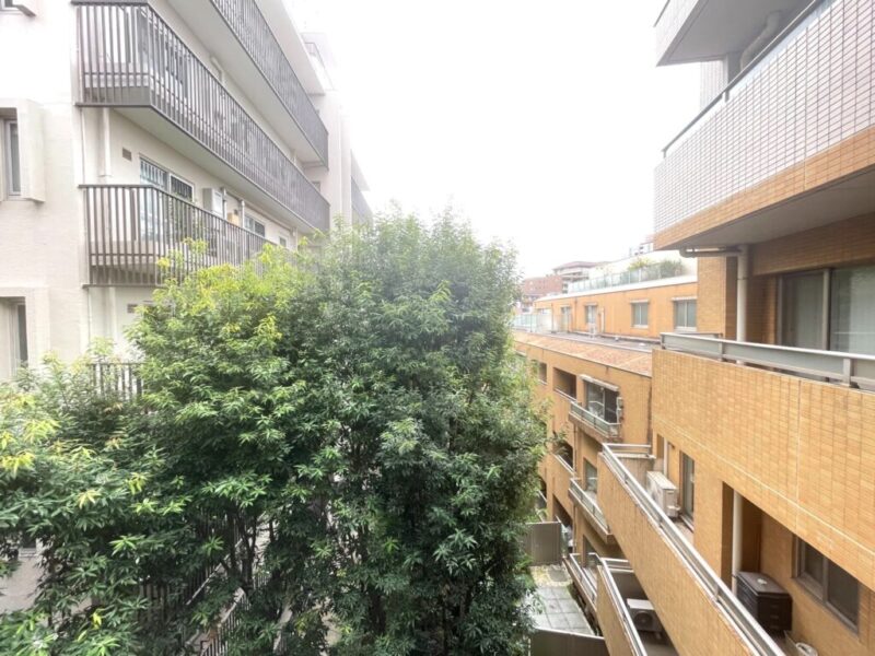 【住戸からの眺望】眼前のグリーンと空のブルーのコントラストが感じられる眺望です。