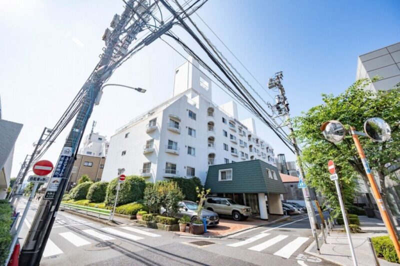 【外観】港区南青山4丁目の落ち着いた住宅街に位置。時を重ねた風格と南青山らしい洗練を感じさせる、存在感のある外観が印象的です。1969年10月築、鴻池組施工、住友不動産旧分譲の地下1階付7階建、総戸数43戸のヴィンテージマンションです。「表参道」駅徒歩4分の駅近立地が魅力。銀座線・半蔵門線・千代田線の3路線が利用でき、通勤・通学はもちろん、休日の都心散策にも便利です。表参道ヒルズをはじめ、感度の高いショップやグルメスポットが集まるエリア。日々の暮らしに便利な店舗も身近にあり、都心生活を満喫できます。都心にありながら、「青南小学校」も至近に位置し、「青山学院初等部～大学」や他名門校も点在し、青山・表参道周辺には緑を感じられるスポットもあり、子育て世帯にも魅力的な住環境です。